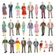 thumbnail image 2 of 50 Figuras De Personas A Escala HO 1:50 Para Escenas En Miniatura De Estaciones De Tren, 2 of 5