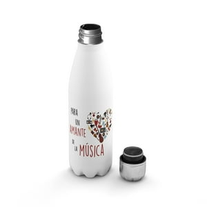 Creango - Botella Agua Termica Para Musico De Acero Inoxidable