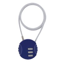 Magideal - Para Casco De Motocicleta, De Cable De Ciclismo, S De Bicicleta De Cable De Acero Retráctil Universal Antirrobo Portátil Para Azul