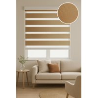 Clems - Cortina Roller Duo Zebra Dia Y Noche 060X160 Marron Claro 060X160