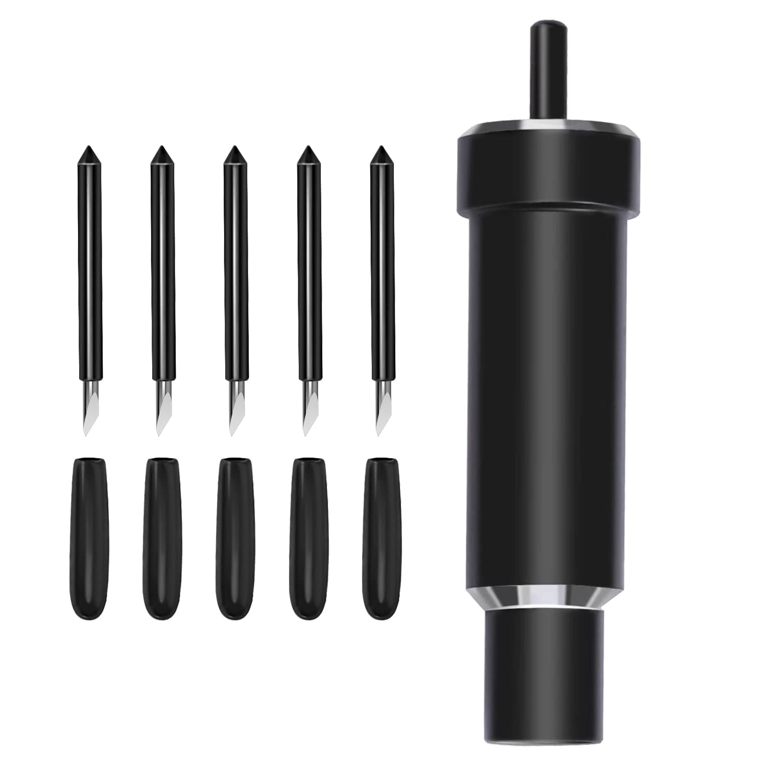 Carcasa Deep Cut + 5 Piezas De Cuchilla De Punta Profunda Aunkzl Para Cricut