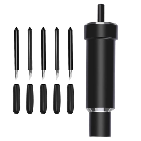 Carcasa Deep Cut + 5 piezas de cuchilla de punta profunda AUNKZL para Cricut
