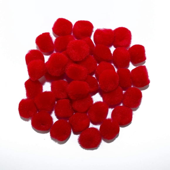 Pompones Art Cove 1,3 cm Rojo 100 piezas