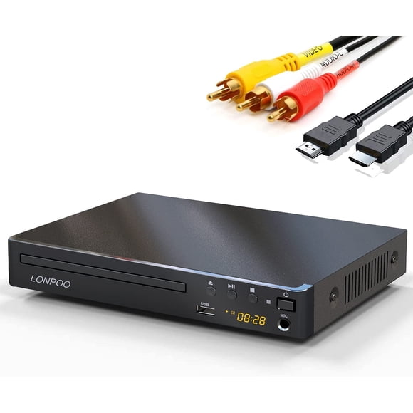 Reproductor De Dvd Hdmi Para Tv Compacto Multirregión Dvd Cd