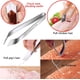 thumbnail image 5 of Pinzas culinarias para espinas de pescado, juego de 4 piezas, pinzas de acero inoxidable de 6,3 pulgadas con utensilios de cocina de chef, puntas dentadas de precisión y juegos de herramientas., 5 of 7