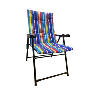 Mundo Shopping - Silla Reposera Acolchadas Jardín Playa Camping Plegable