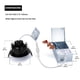 thumbnail image 4 of Luminaria POPANU Downlight empotrable orientable de 3", 8 W, 5 CCT, paquete de 6, 4 of 9