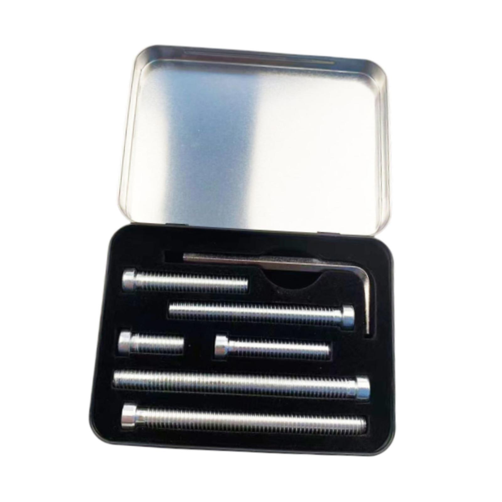 Ioensy - 6Pcs Piscina Pernos De Peso De Billar De Billar Billiares Pernos De Peso De Palo Con Caja De Almacenamiento