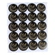 thumbnail image 2 of Lote De 20 Pegatinas Negras De Eid Mubarak En Caja, Pegatinas De Regalo Con Sello De Papel, 2 of 3