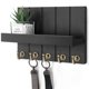 thumbnail image 1 of Llavero Rebee Vision Farmhouse para pared con estante, color negro, 1 of 6