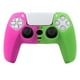 thumbnail image 1 of Funda protectora de silicona antideslizante para joystick compatible con el mando de PlayStation 5 - Funda de agarre duradera para Gamepad Accesorios-Rosa Verde, 1 of 6