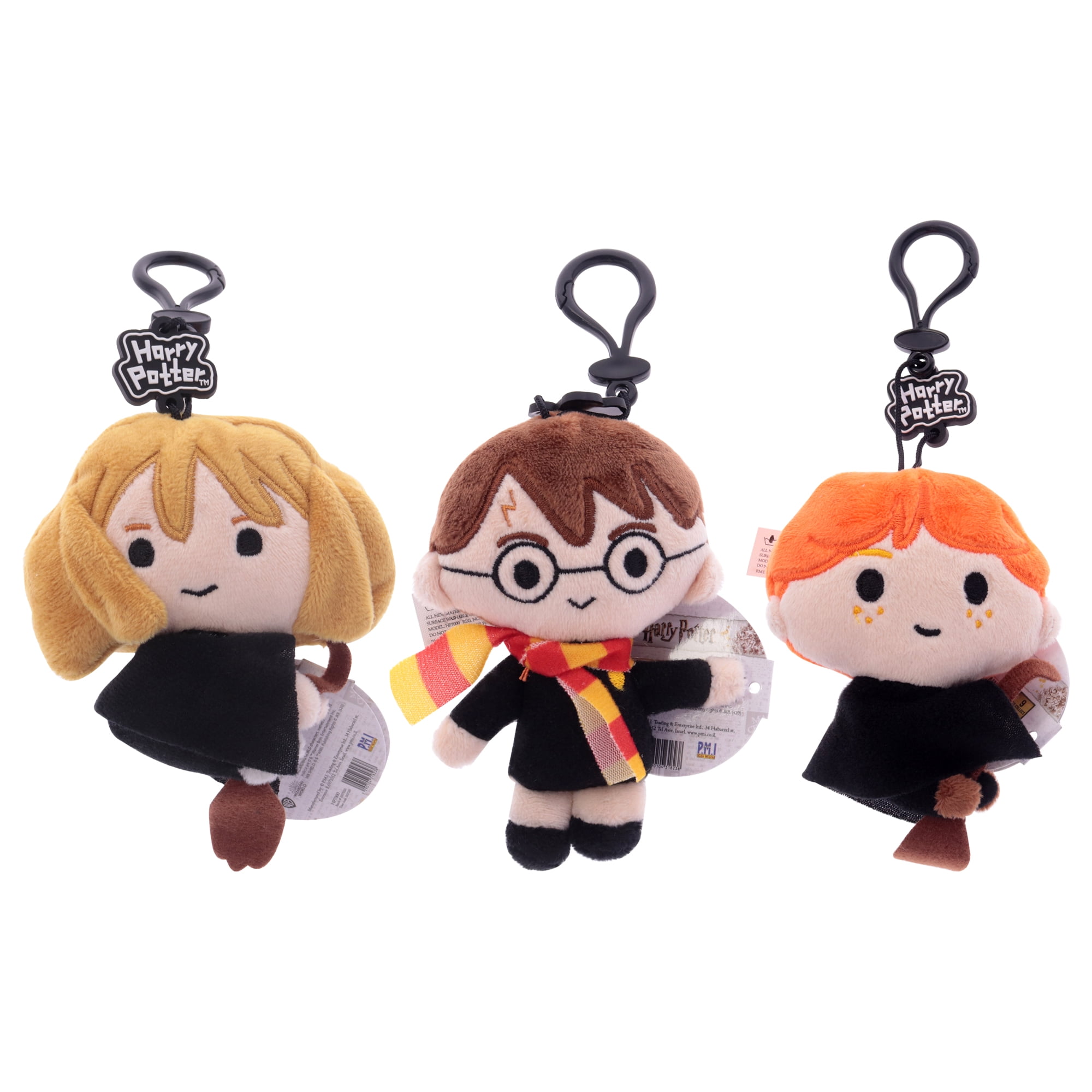 Set Llaveros De Peluche Pmi Harry Potter 3 Piezas