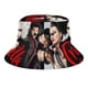 thumbnail image 5 of Bruja Cruella Sombrero bucket para adultos, gorra de protección solar, sombrero de pescador plegable para viajes al aire libre, pesca y actividades de verano, 5 of 6