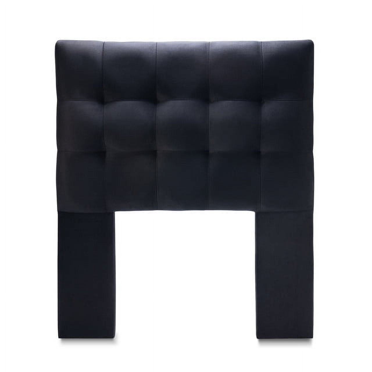 Dgb - Respaldo Cama 1 Plaza Felpa Negro Alicante Cp