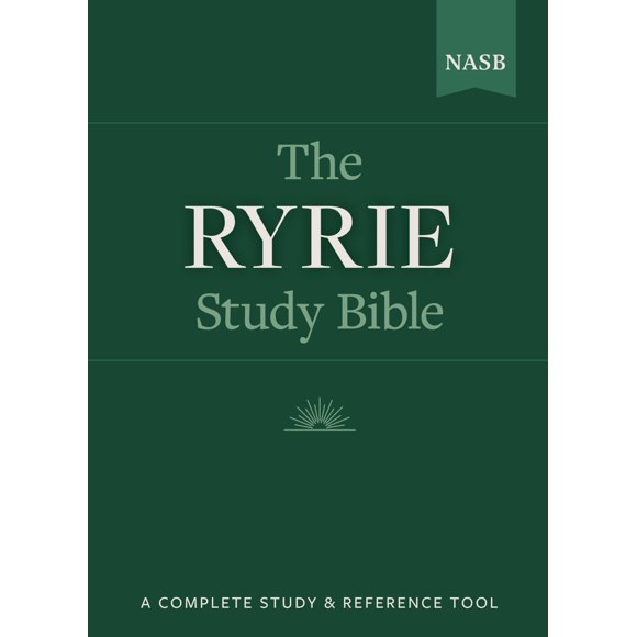 Biblia de estudio Moody Publishers NASB de cuero con letras rojas