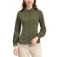 thumbnail image 2 of INSPIRE CHIC Blusa de Mujer con Cuello Peter Pan Casual de Negocios de Manga Larga Camisa de Botones para el Trabajo XS Verde Militar, 2 of 4