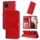 thumbnail image 1 of Funda tipo cartera FOXDOCK para Samsung Galaxy A12 , diseño girasol en relieve, cuero PU, cierre magnético, soporte y tarjetero, 1 of 5