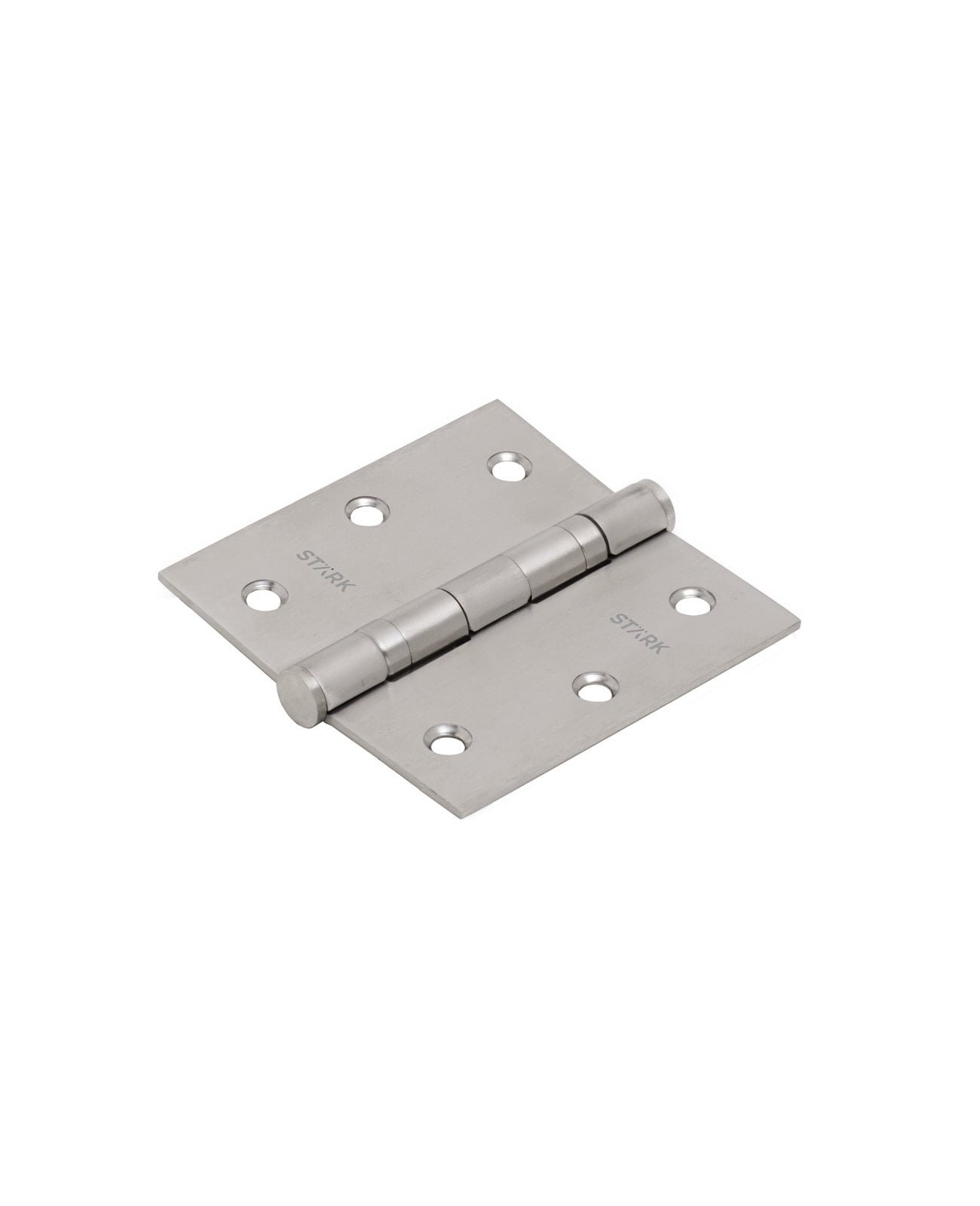 Stark Design - 3 Bisagras Con Rodamientos De 3,5""X3,5"". 2 Mm Espesor. (Níquel Satinado)