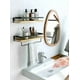 thumbnail image 2 of Repisas Flotantes de Madera Modernas Kit 2 Café, 2 of 3