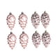 thumbnail image 1 of 8 Piezas De Decoraciones Colgantes De Cono De Pino Navide?o Para Corona, Etiqueta De Regalo Para Exteriores, Oro Rosa, 1 of 5
