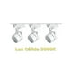 thumbnail image 1 of Lámpara Riel 3 Focos Hexagonal Luz Cálida 1mt Blanco Moderno, 1 of 6