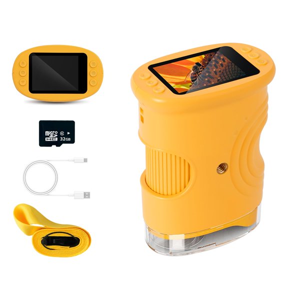 Microscopio Mcbazel 1000X con pantalla IPS de 2" recargable