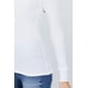 thumbnail image 4 of Saronite Camiseta Térmica Básica de Algodón Acanalado, de Manga Larga y Cuello en V, Color Blanco (para Mujer), 4 of 4