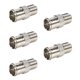 thumbnail image 1 of Adaptador de cable coaxial TLS.Eagle RG6, conector de compresión tipo F, paquete de 5, 1 of 6