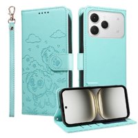 Funda Billetera Foxdock Compatible Con Tecno Spark 40 4G, Diseño Perrito Tierno, Ranuras Para Tarjetas Y Soporte Plegable