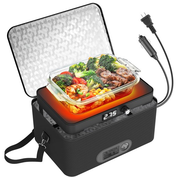 Horno portátil ROTTOGOON 12 V 24 V 110 V-240 V Calentador de comida para coche