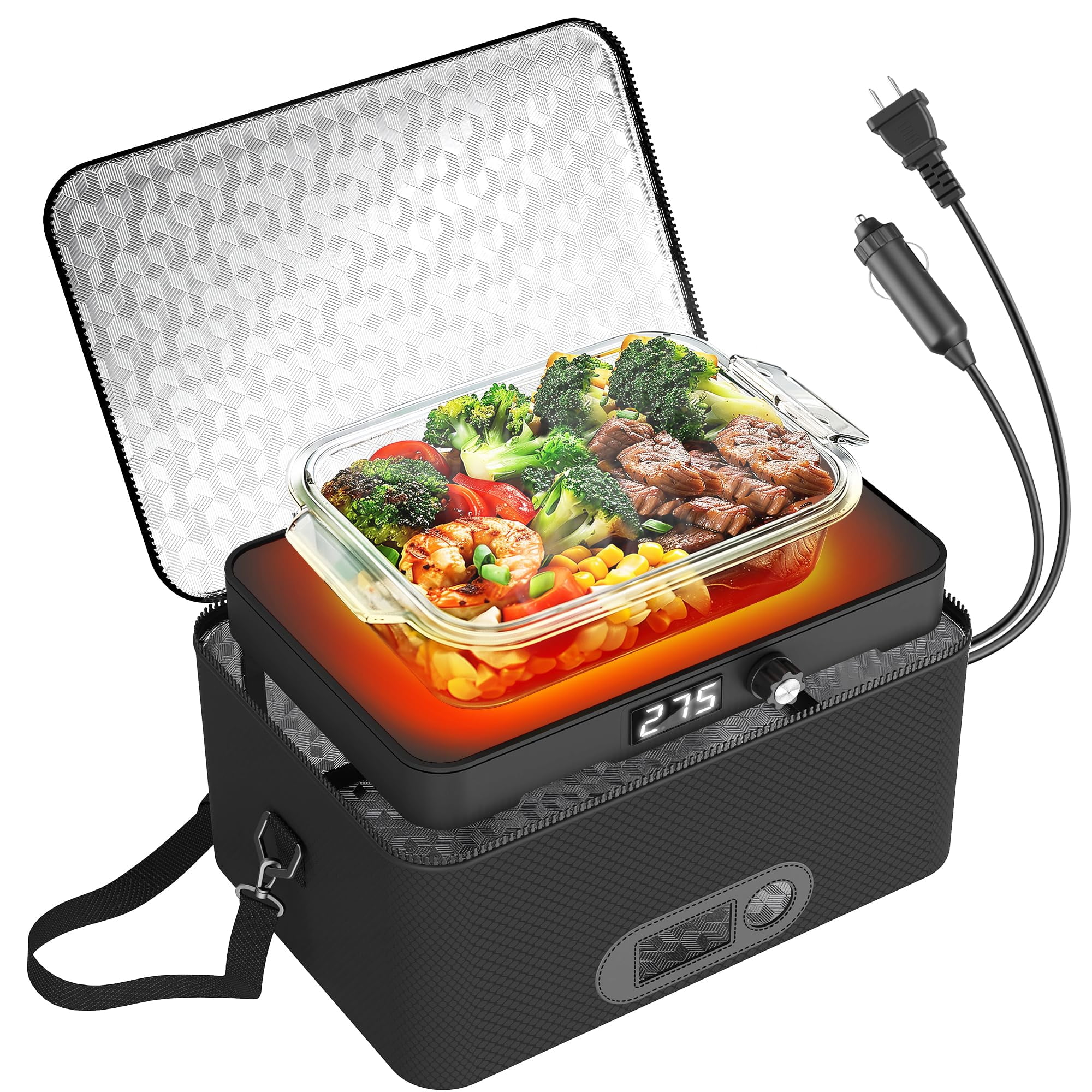 Horno Portátil Rottogoon 12 V 24 V 110 V-240 V Calentador De Comida Para Coche