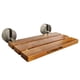 thumbnail image 1 of Asiento de ducha plegable Bootuu Teak 50 cm montado en la pared, 1 of 8