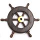 thumbnail image 2 of Mini rueda decorativa para barco INDIA OVERSEAS TRADING CORP Wood, 2 of 2