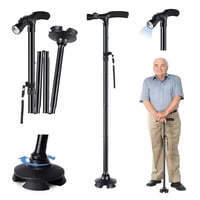 Movi - Bastón Ortopedico Plegable Con Luz Led