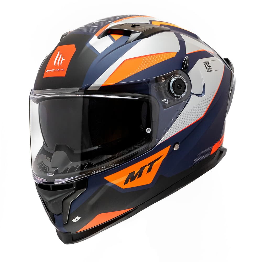 Mt Helmets - Casco Para Moto Mt Ff128sv Braker Sv Pursuit C4 Naranja Mate S