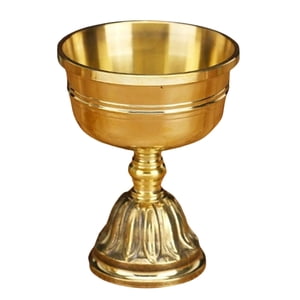 Bothyi - Portavelas En Relieve Copa De Vela De Latón Para Centros De Mesa Decoración Para El Hogar 9X12Cm