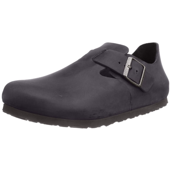 Sandalias Birkenstock London de cuero negro, horma estrecha, talla 39 EU
