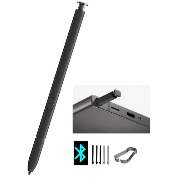 Lápiz óptico EXTFOA S24 Ultra Bluetooth de repuesto negro