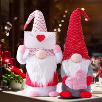 Decoraciones De Gnomos Para El Día De San Valentín: Vintend Mr & Mrs Gnome