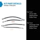 thumbnail image 2 of Juego de mangueras de freno TRQ para Infiniti QX56 QX80 Nissan Armada, 2 of 8