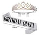 thumbnail image 2 of Tiaras de cumpleaños para niñas, coronas para cumpleaños de mujeres, tiara para reina de cumpleaños de mujeres con banda de cumpleañera, corona para niñas, tiaras y coronas para niñas, 2 of 5