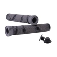 Magideal - 2 Piezas De Puños De Manillar De Bicicleta Puños De Manillar De Bicicleta Empuñadura De Goma Suave Para Bicicleta De Montaña Puños De Manillar De Bici Negro Gris