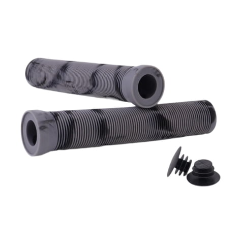 Magideal - 2 Piezas De Puños De Manillar De Bicicleta Puños De Manillar De Bicicleta Empuñadura De Goma Suave Para Bicicleta De Montaña Puños De Manillar De Bici Negro Gris