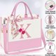 thumbnail image 3 of Bolso Tote AiHeart de Lona con Inicial y Bolsillo Interior, 3 of 7