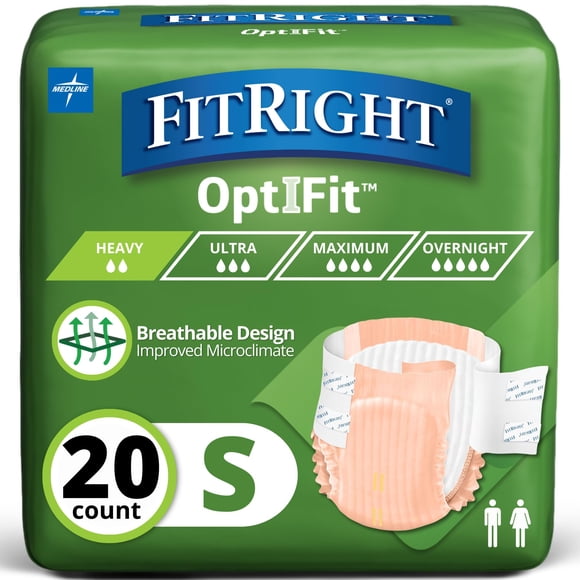 Pañales para adultos FitRight Extra Heavy Absorbency S 20-32 pulgadas 20u