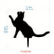 thumbnail image 1 of 1pc Cute Cat Family Garden Stakes - Decorative Silhouette Animal Outdoor Statues for Cat Lovers - Perfect for Yard, Garden, and Halloween Decorations, 1 of 5