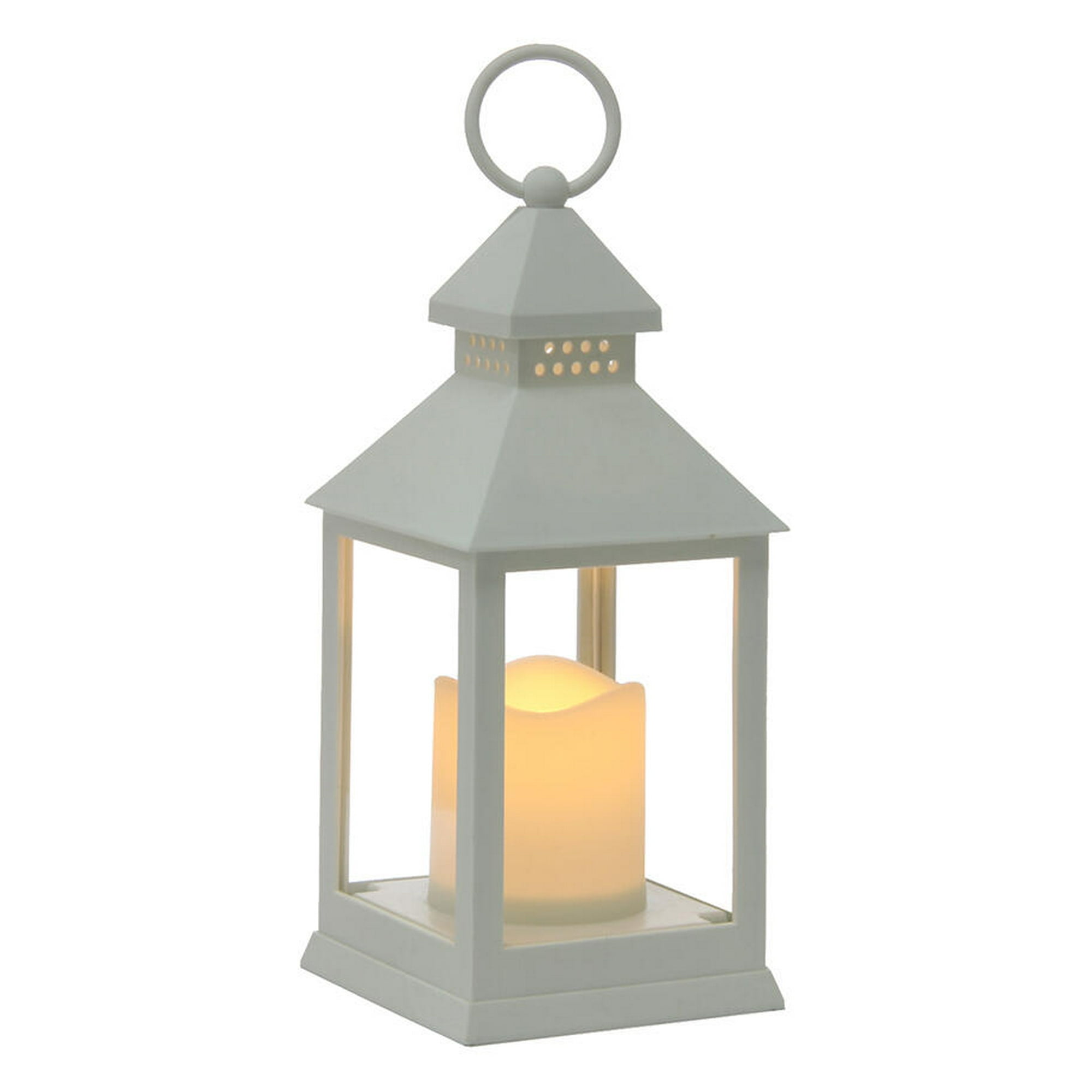 Vgo - Fanal Plástico Con Vela Led Fn1024 Blc