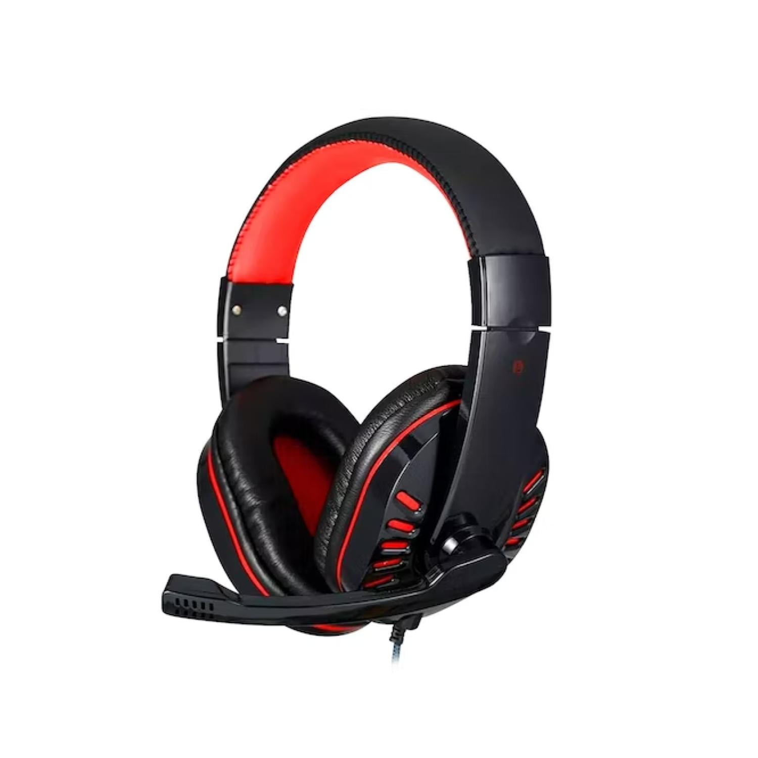 Ultra - Audifono Gamer Jack 3.5 Ps4 Xbox Pc 2mts Negro Rojo