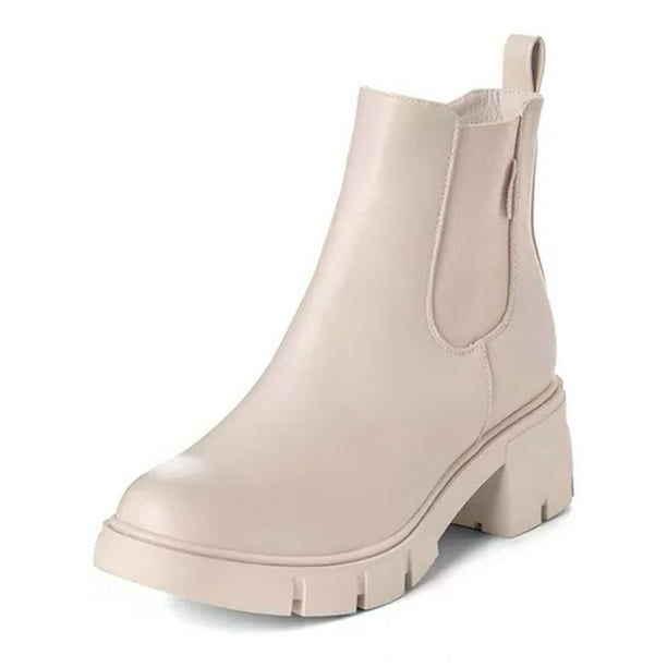Botin Beige Casual Mujer Weide ZS31