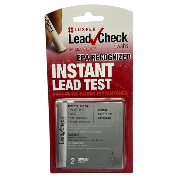 Hisopos de prueba de plomo Lead Check, paquete de 2, detección instantánea